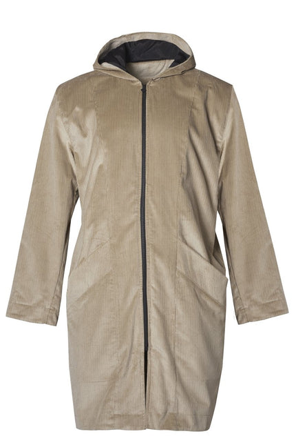 Corduroy Parka : Beige - Harem London