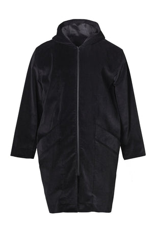 Corduroy Parka : Black - Harem London