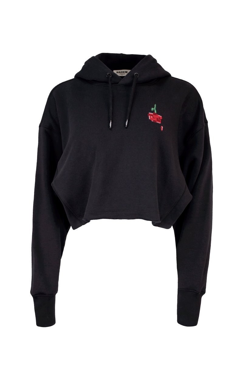 Cropped Hoodie - HaremLondon.com