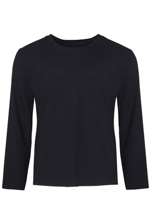 Light Jersey Top : Black - Harem London