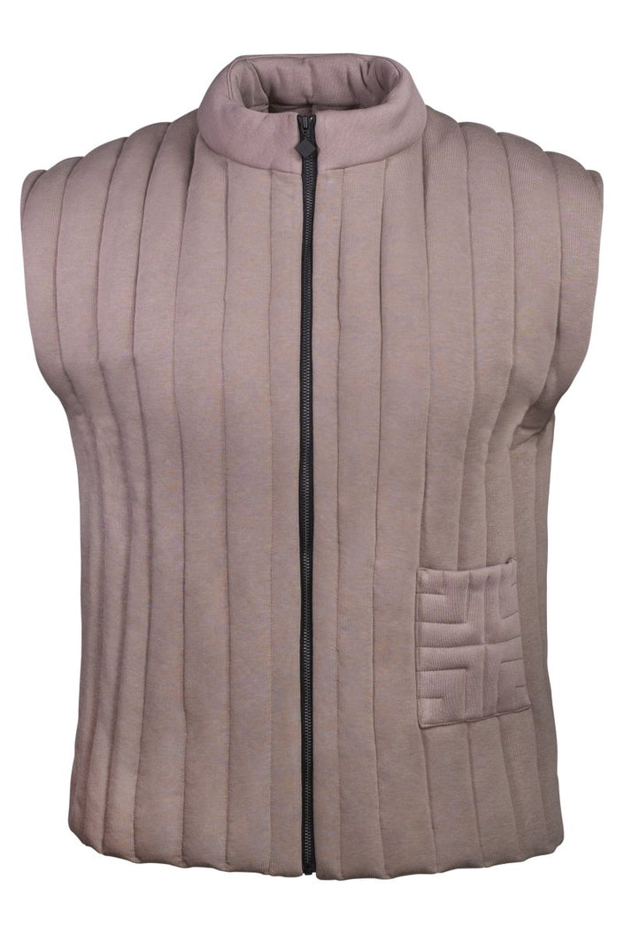 Padded Vest - Brown - Harem London