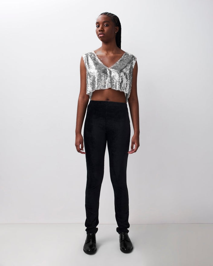 Sequin Asymmetrical Top G - Harem London