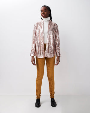 Sequin Yolk Shirt - Harem London