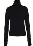 Turtle Neck Black Top - HaremLondon.com